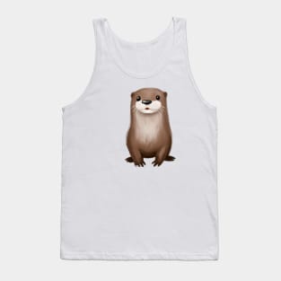 Cute Otter Drawing Tank Top